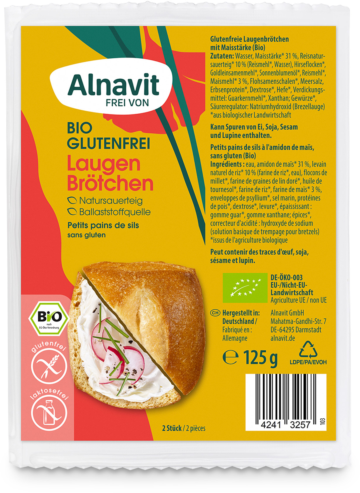 Alnavit BIO Laugenbrötchen glutenfrei