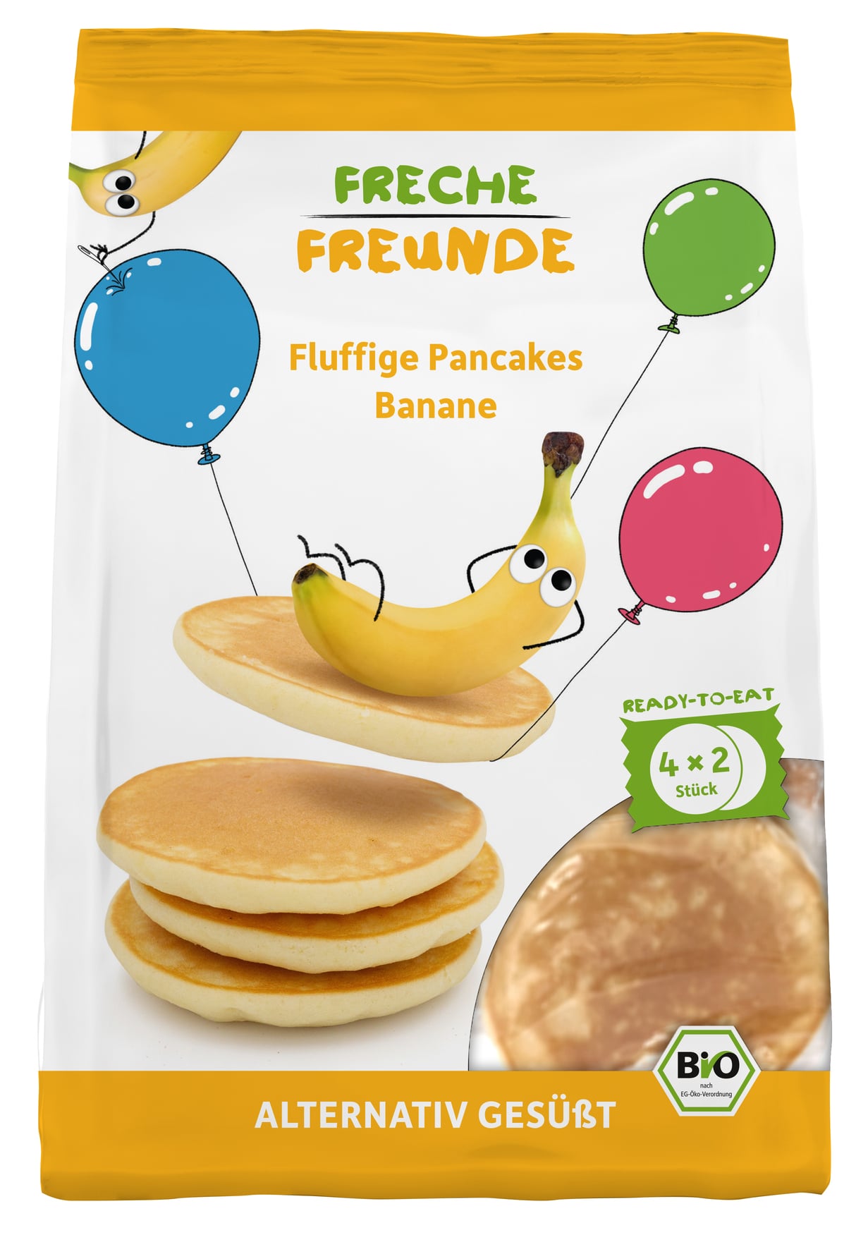 Freche Freunde Organic Fluffy Pancakes Banana 240g