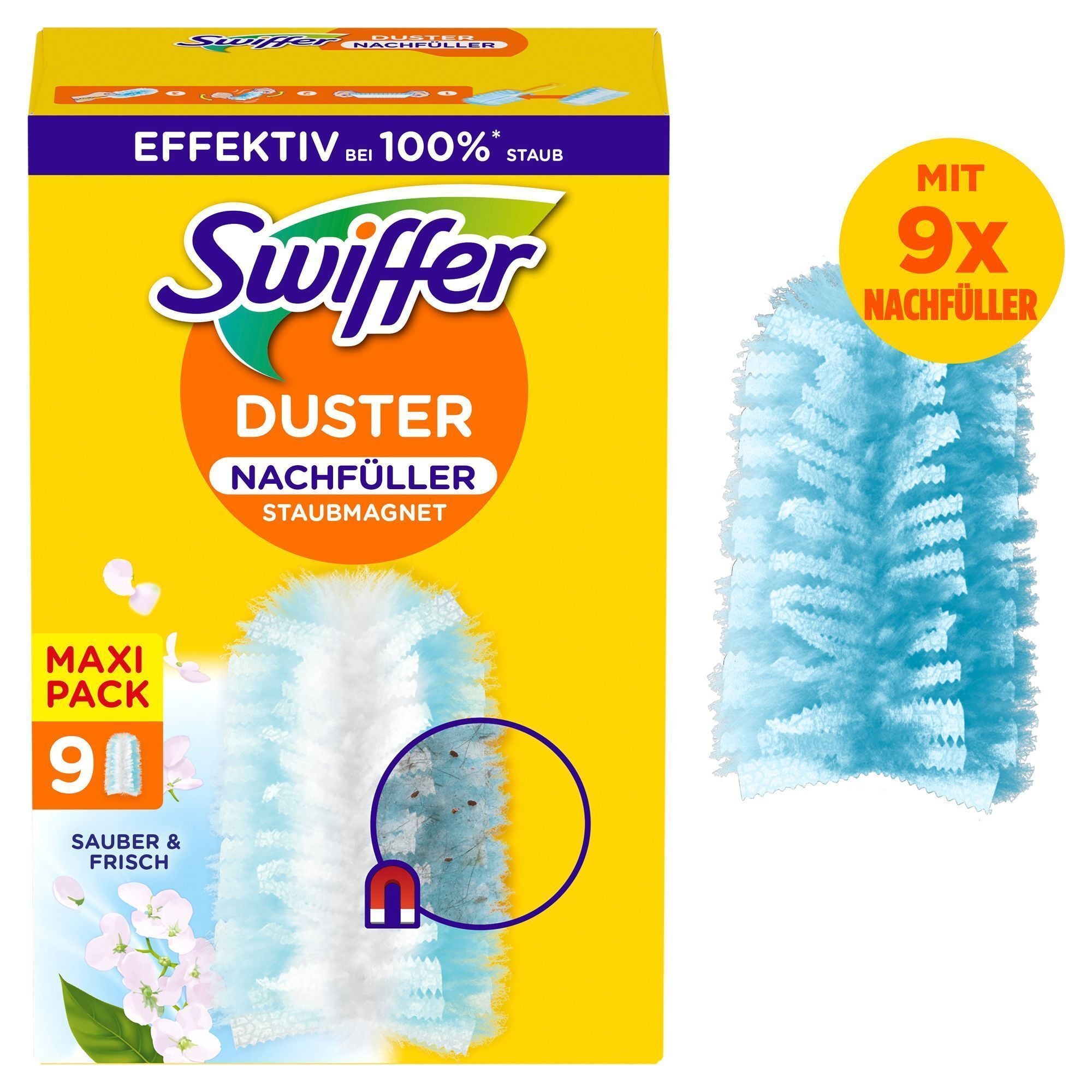 Nicemiya 52 Stück Staubmagnet Kompatibel mit Swiffer Staubmagnet