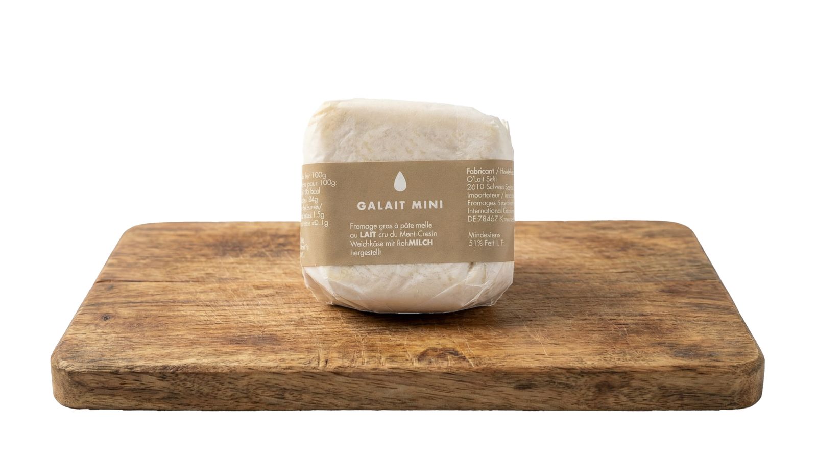 O´Lait Agnès O'Lait Galait Weichkäse Natur