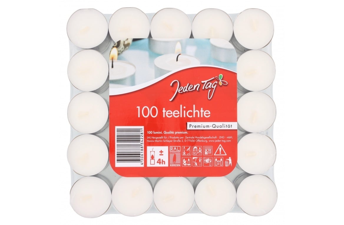 Jeden Tag Teelichter 100 St