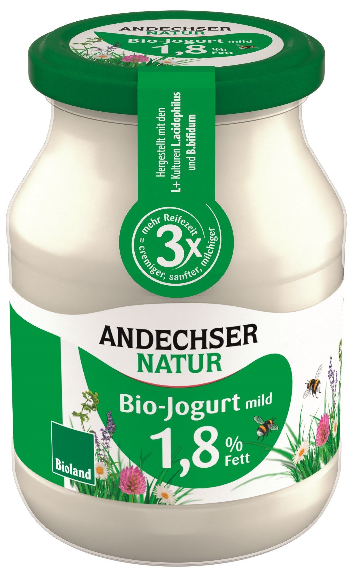 Andechser Bio Fettarmer Jogurt Mild Mehrweg