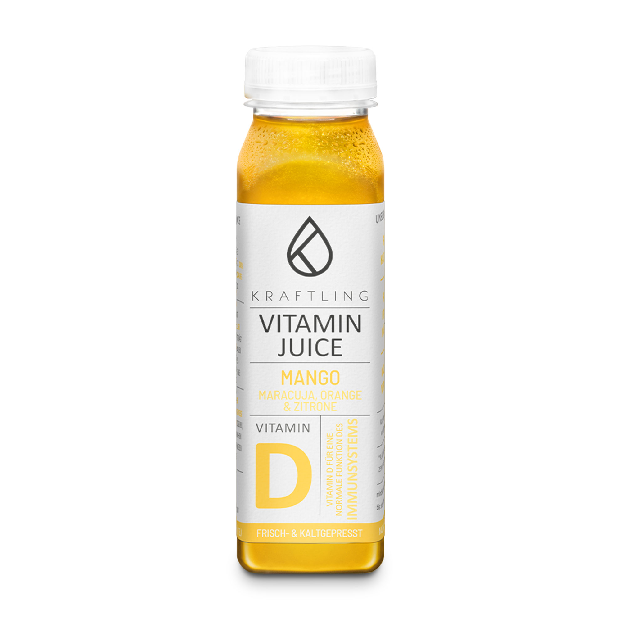 Kraftling Vitamin Juice D Mango Maracuja Immunsystem (EINWEG)