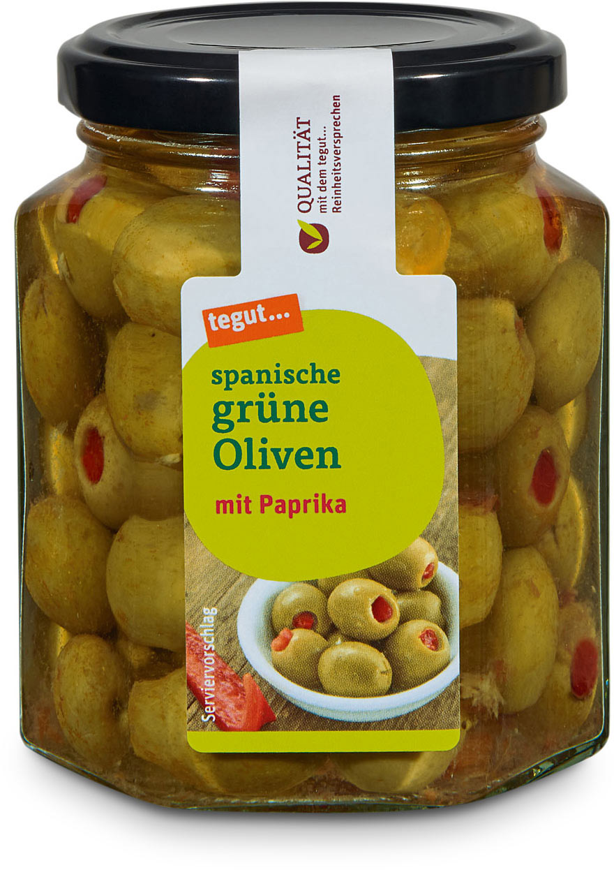 tegut Oliven Gefüllt Mit Paprika