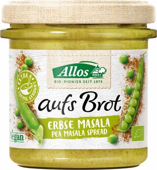 Allos BIO aufs Brot Erbse & Masala