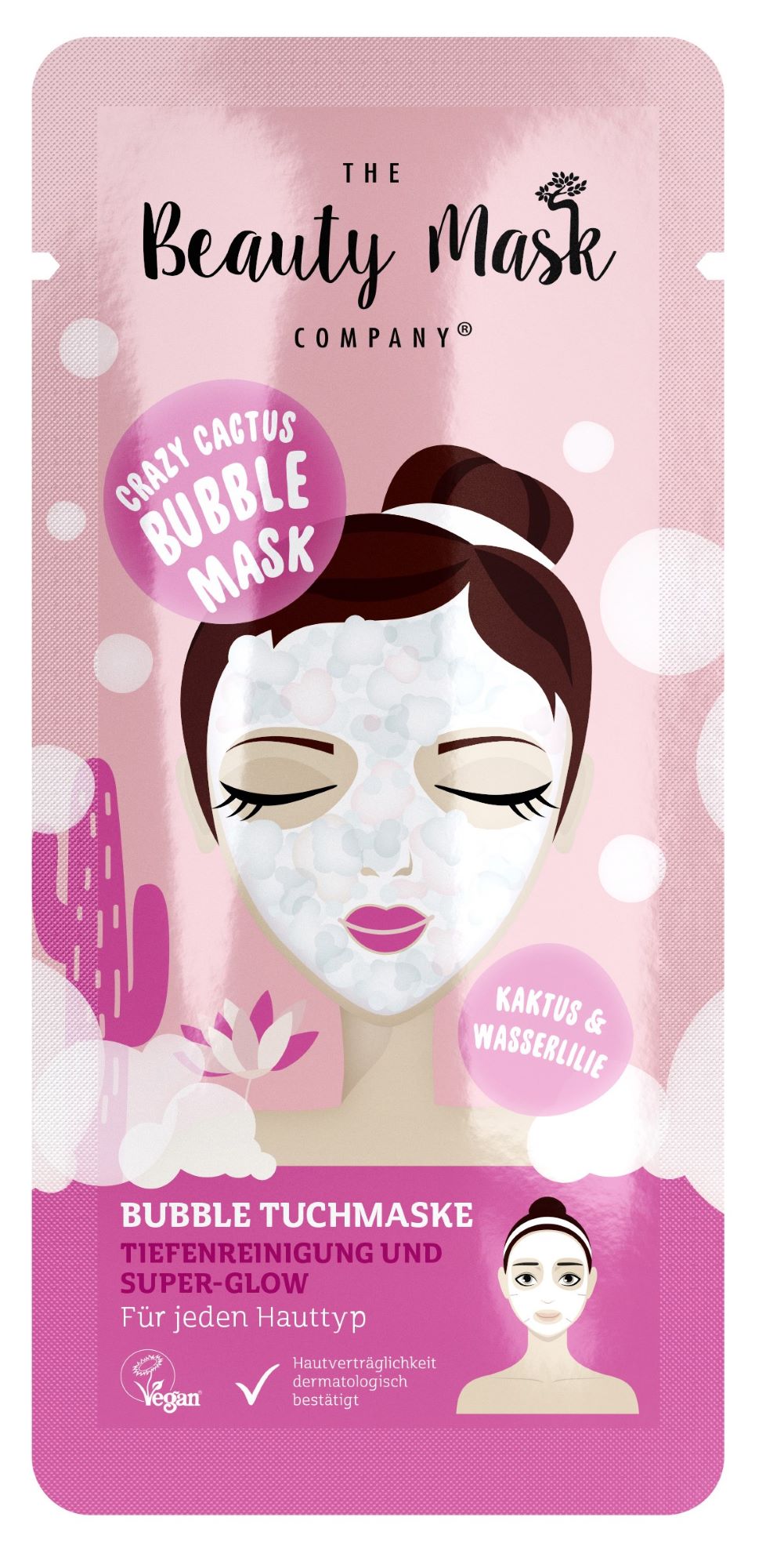 The Beauty Mask Company Crazy Cactus Bubble Mask