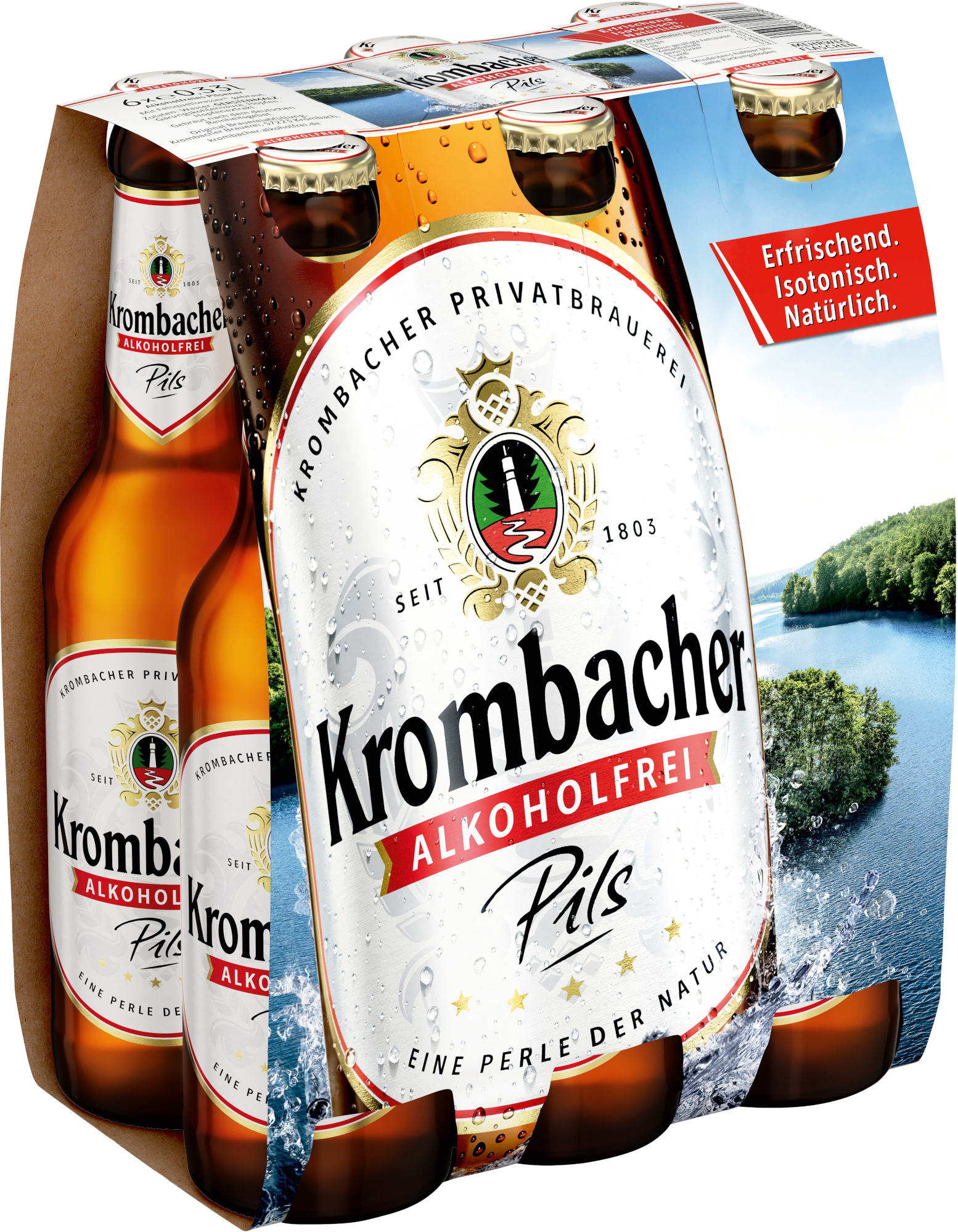 Krombacher Pils Alkoholfrei 6x0,33 l (MEHRWEG)