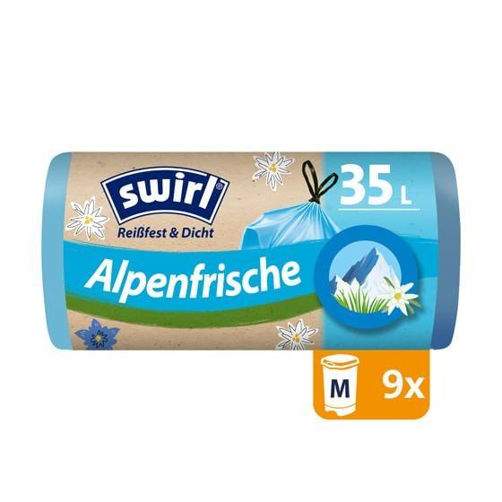 Swirl 35L Zugband-Müllbeutel Alpenfrische