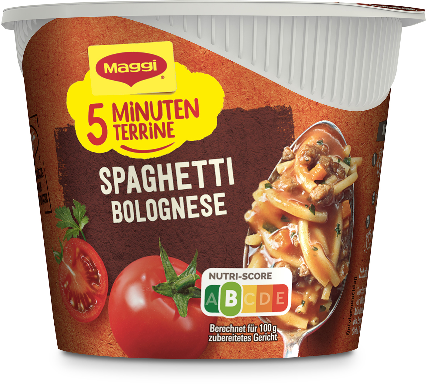 Maggi 5 Minuten Terrine Spaghetti Käse Sahne Sauce 62g