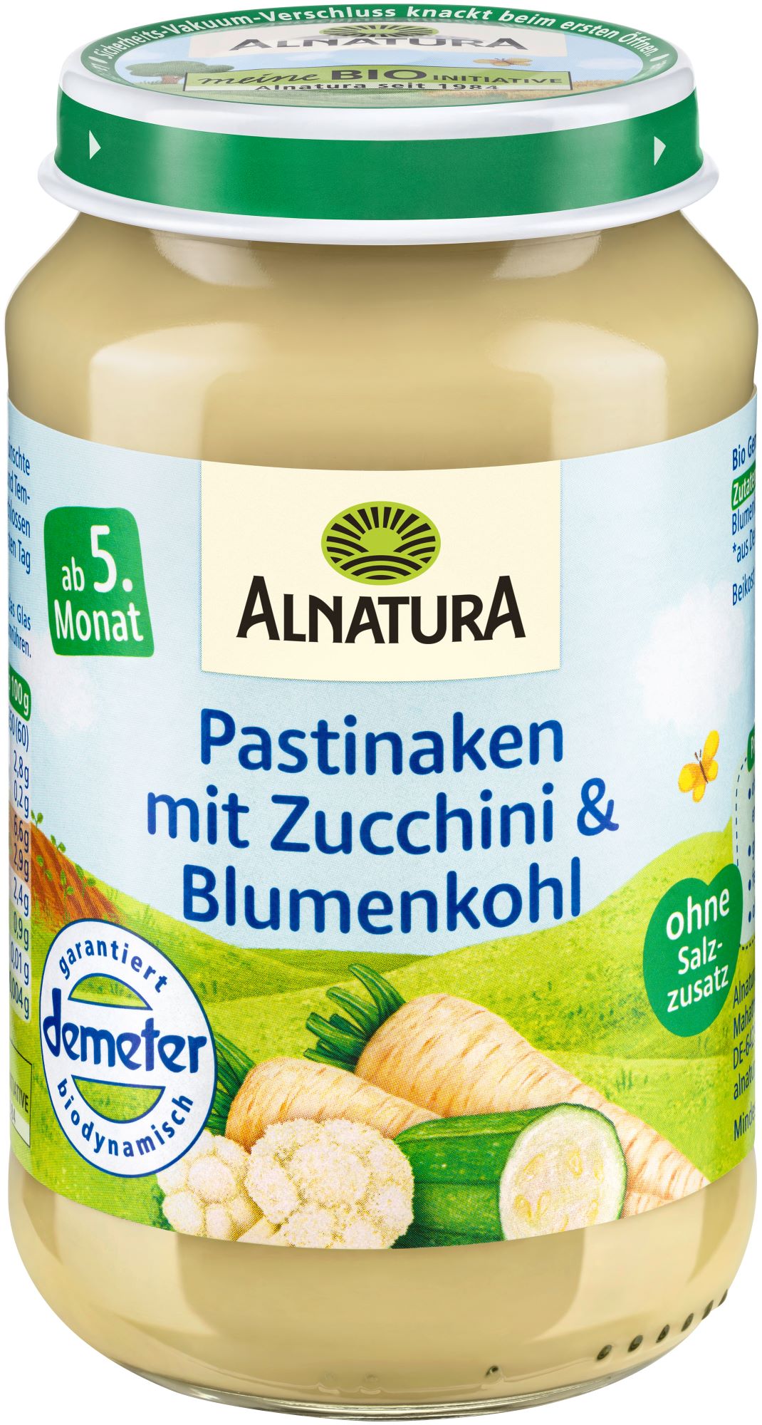 BIOPUR Naturlinie Ente Mit Kartoffeln & Zucchini - 6 X 400 G Bio Hundefutter  Nassfutter