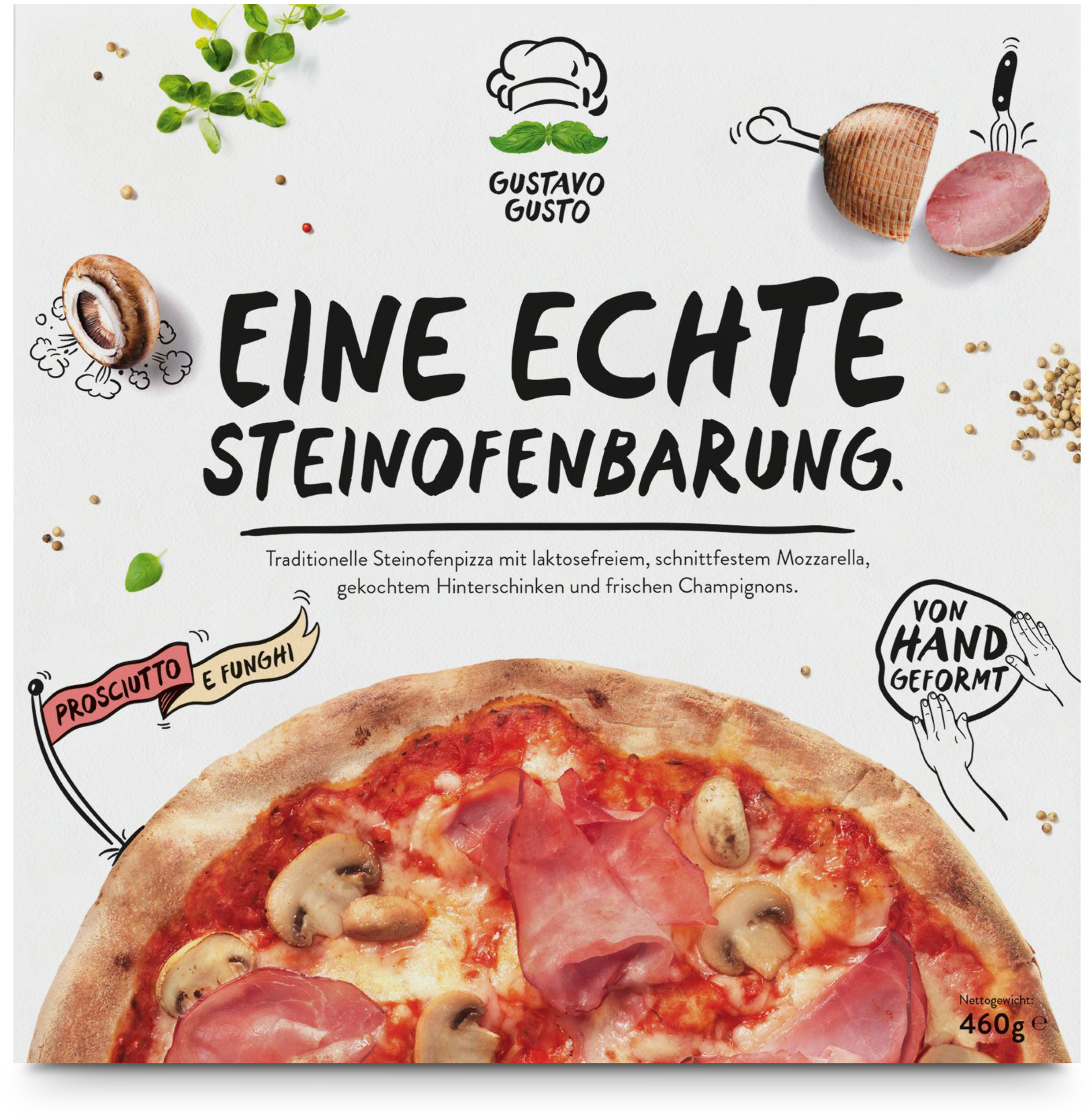 Gustavo Gusto Pizza Prosciutto e Funghi