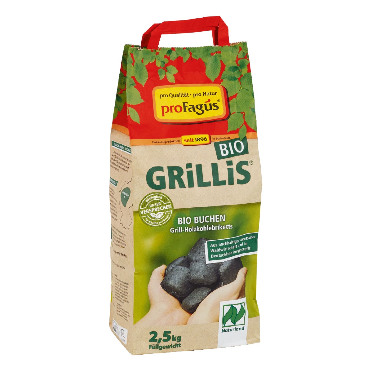 Profagus BIO GRILLIS Buchen Grill-Holzkohlebriketts
