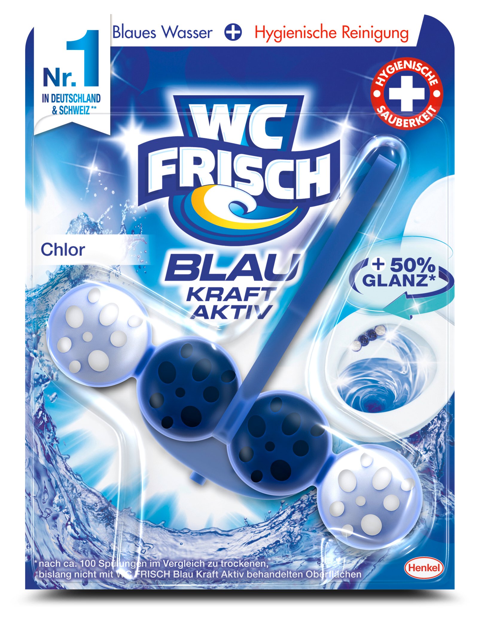 WC Frisch Kraft-Aktiv Blauspüler Chlor