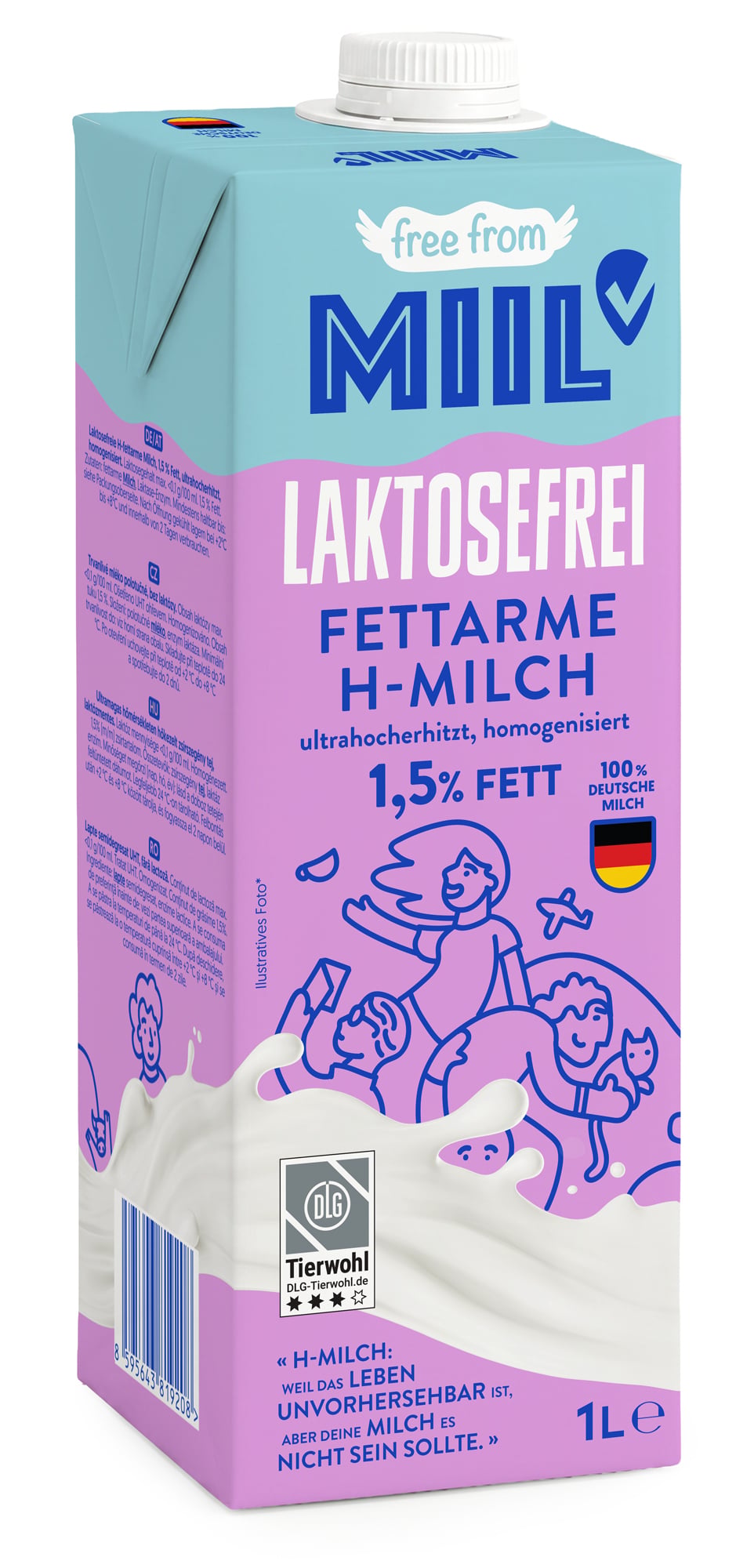 MIIL Long-life milk 1.5% lactose-free