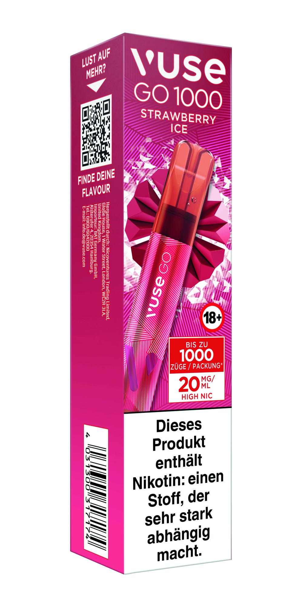 vuse epod 1 Vuse GO 1000 Creamy Tobacco 20mg Disposable Cigarette